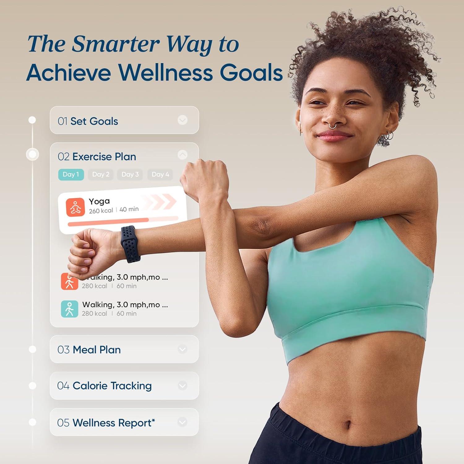 imageEtekcity Smart Scale for Body Weight Bathroom Digital Weighing Scale with BMI Body Fat Muscle Mass Accurate Bluetooth Home User Health Equipment Sync AppsRechargeable Stealth Black