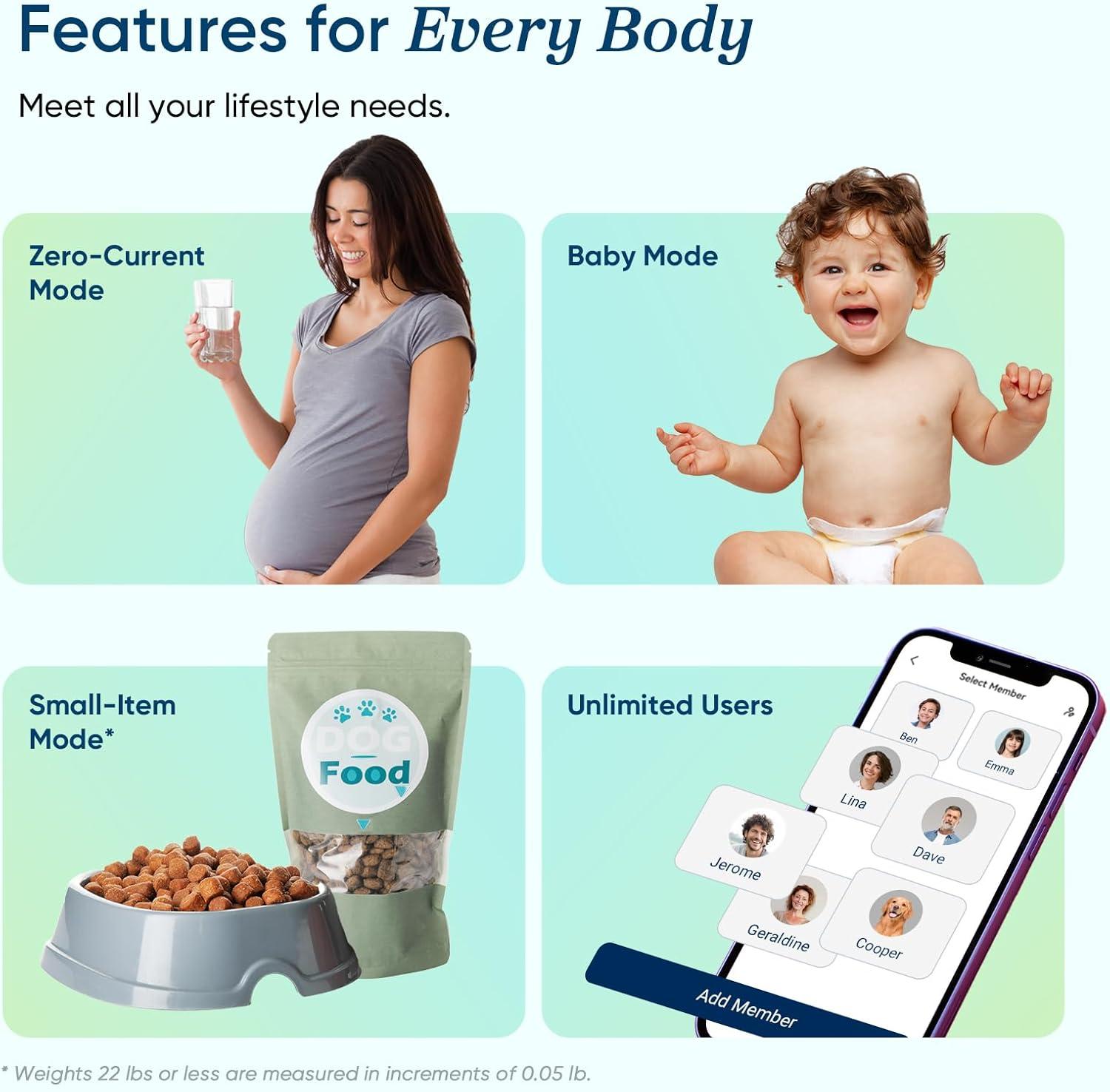 imageEtekcity Smart Scale for Body Weight Bathroom Digital Weighing Scale with BMI Body Fat Muscle Mass Accurate Bluetooth Home User Health Equipment Sync AppsClassicBlack