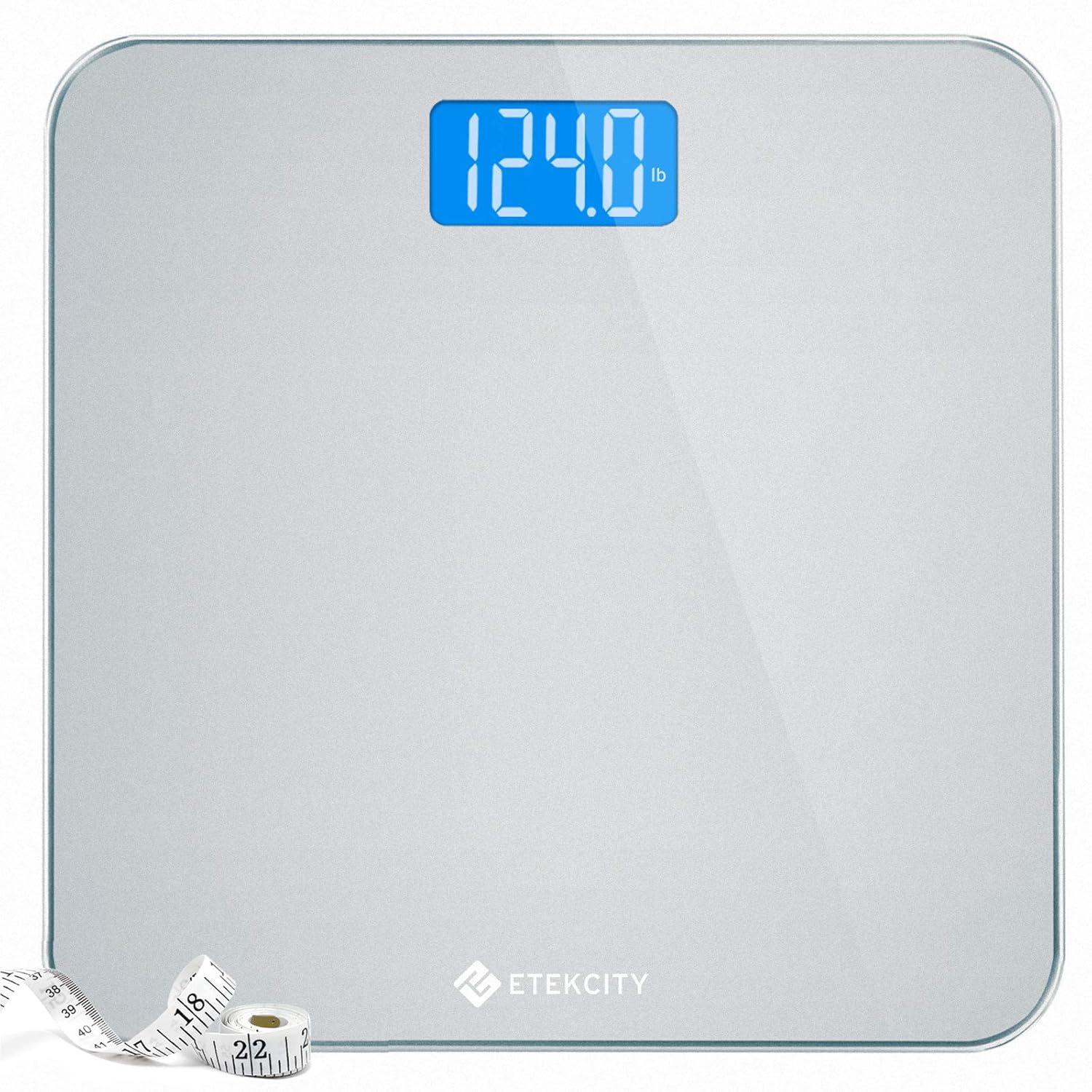 imageEtekcity Smart Scale for Body Weight Fat Digital Bathroom Weighing Machine for Accurate BMI Muscle Mass Composition Home Use Apple Health Compatible Fitness EquipmentGrey