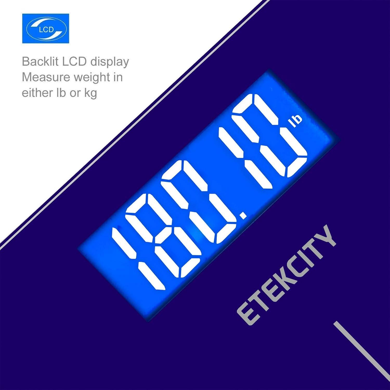 imageEtekcity Smart Scale for Body Weight Fat Digital Bathroom Weighing Machine for Accurate BMI Muscle Mass Composition Home Use Apple Health Compatible Fitness EquipmentDeepBlue