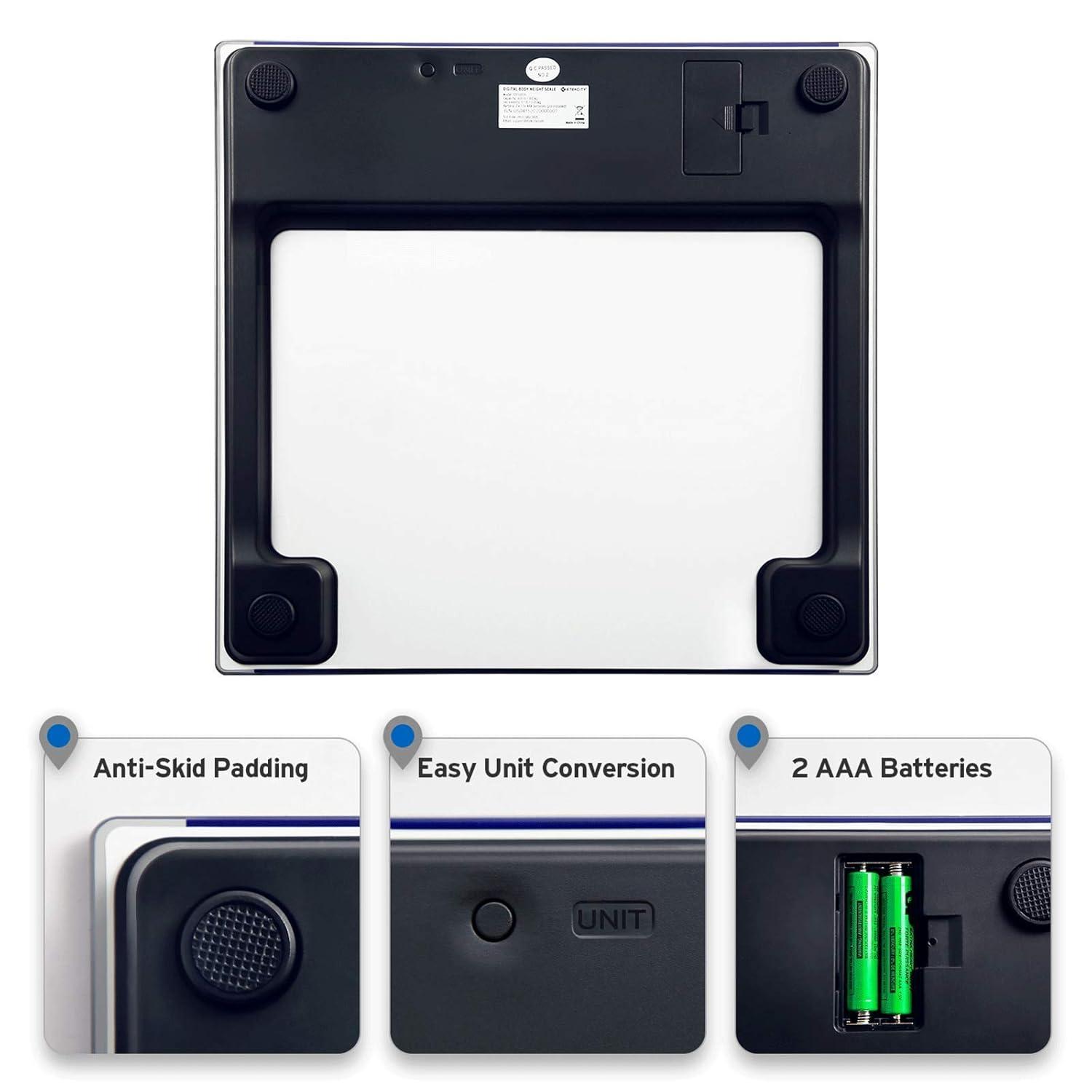 imageEtekcity Smart Scale for Body Weight Fat Digital Bathroom Weighing Machine for Accurate BMI Muscle Mass Composition Home Use Apple Health Compatible Fitness EquipmentDeepBlue