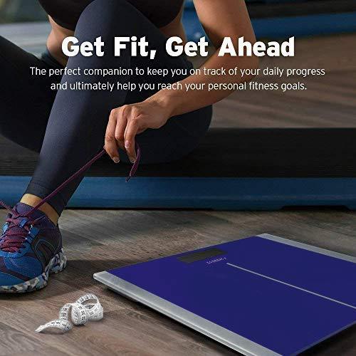 imageEtekcity Smart Scale for Body Weight Fat Digital Bathroom Weighing Machine for Accurate BMI Muscle Mass Composition Home Use Apple Health Compatible Fitness EquipmentDeepBlue