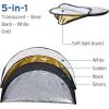 imageEtekcity 24quot 60cm 5in1 Photography Reflector MultiDisc Light Reflectors for Photography Collapsible with Bag  Translucent Silver Gold White and Black43 Inch