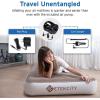 imageEtekcity Camping Air Mattress Inflatable Mattress Air Bed Queen Twin with Rechargeable Pump LeakProof Blow Up Mattress Raised Airbed  Height 9quot Storage Bag  BrownTwin