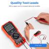 imageEtekcity Digital Multimeter Voltmeter Tester TRMS 6000 Counts AC DC Current Voltage Meter Amp Ohm Diode Capacitance Frequency Temperature NCV Resistance Red MSRA2000Upgrade