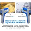 imageEtekcity Digital Thermometers Noncontact58F 1022F 50C  550C ith Adjustable Emissivity ampamp Max Measure for Meat Refrigerator Pool Oven Blue