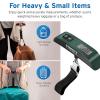 imageEtekcity Fishing Scale with Backlit LCD Display 110lb50kg Digital Electronic Hanging Hook Scale with Batteries and Carry Pouch Included Black NonSlip HandleGreen