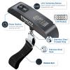 imageEtekcity Fishing Scale with Backlit LCD Display 110lb50kg Digital Electronic Hanging Hook Scale with Batteries and Carry Pouch Included Black NonSlip HandleCharcoal Gray
