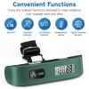 imageEtekcity Fishing Scale with Backlit LCD Display 110lb50kg Digital Electronic Hanging Hook Scale with Batteries and Carry Pouch Included Black NonSlip HandleGreen
