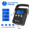 imageEtekcity Fishing Scale with Backlit LCD Display 110lb50kg Digital Electronic Hanging Hook Scale with Batteries and Carry Pouch Included Black NonSlip HandleDark Black