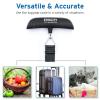 imageEtekcity Fishing Scale with Backlit LCD Display 110lb50kg Digital Electronic Hanging Hook Scale with Batteries and Carry Pouch Included Black NonSlip HandleCharcoal Gray