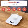 imageEtekcity Food Kitchen Scale Digital Grams and Ounces for Weight Loss Baking Cooking Keto and Meal Prep LCD Display Medium 304 Stainless SteelLarge SizeWhite