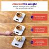 imageEtekcity Food Kitchen Scale Digital Grams and Ounces for Weight Loss Baking Cooking Keto and Meal Prep LCD Display Medium 304 Stainless SteelLarge SizeWhite