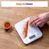imageEtekcity Food Kitchen Scale Digital Grams and Ounces for Weight Loss Baking Cooking Keto and Meal Prep LCD Display Medium 304 Stainless SteelLarge SizeWhite