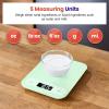 imageEtekcity Food Kitchen Scale Digital Grams and Ounces for Weight Loss Baking Cooking Keto and Meal Prep LCD Display Medium 304 Stainless SteelLargeGreen