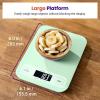 imageEtekcity Food Kitchen Scale Digital Grams and Ounces for Weight Loss Baking Cooking Keto and Meal Prep LCD Display Medium 304 Stainless SteelLargeGreen
