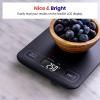imageEtekcity Food Kitchen Scale Digital Grams and Ounces for Weight Loss Baking Cooking Keto and Meal Prep LCD Display Medium 304 Stainless SteelMedium SizeBlack