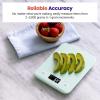 imageEtekcity Food Kitchen Scale Digital Grams and Ounces for Weight Loss Baking Cooking Keto and Meal Prep LCD Display Medium 304 Stainless SteelMediumGreen