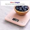 imageEtekcity Food Kitchen Scale Digital Grams and Ounces for Weight Loss Baking Cooking Keto and Meal Prep LCD Display Medium 304 Stainless SteelMediumPink