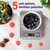 imageEtekcity Food Kitchen Scale Digital Grams and Ounces for Weight Loss Baking Cooking Keto and Meal Prep LCD Display Medium 304 Stainless SteelStainless Steel
