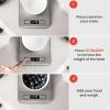 imageEtekcity Food Kitchen Scale Digital Grams and Ounces for Weight Loss Baking Cooking Keto and Meal Prep LCD Display Medium 304 Stainless SteelStainless Steel