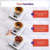 imageEtekcity Food Kitchen Scale Digital Grams and Ounces for Weight Loss Baking Cooking Keto and Meal Prep LCD Display Medium 304 Stainless SteelWhite
