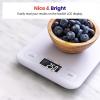 imageEtekcity Food Kitchen Scale Digital Grams and Ounces for Weight Loss Baking Cooking Keto and Meal Prep LCD Display Medium 304 Stainless SteelWhite