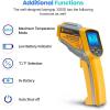 imageEtekcity Infrared Thermometer Temperature Gun 800 58 to 1382 with 161 DTS Ratio Digital Laser Temp IR Tool for Cooking Pizza Oven Griddle Fridge Engine Pool Non Contact YellowYellow