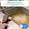 imageEtekcity Infrared Thermometer Temperature Gun 800 58 to 1382 with 161 DTS Ratio Digital Laser Temp IR Tool for Cooking Pizza Oven Griddle Fridge Engine Pool Non Contact YellowOrange