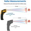imageEtekcity Infrared Thermometer Temperature Gun 800 58 to 1382 with 161 DTS Ratio Digital Laser Temp IR Tool for Cooking Pizza Oven Griddle Fridge Engine Pool Non Contact YellowLight Yellow