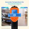 imageEtekcity Infrared Thermometer Temperature Gun 800 58 to 1382 with 161 DTS Ratio Digital Laser Temp IR Tool for Cooking Pizza Oven Griddle Fridge Engine Pool Non Contact YellowOrange