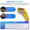 imageEtekcity Infrared Thermometer Temperature Gun 800 58 to 1382 with 161 DTS Ratio Digital Laser Temp IR Tool for Cooking Pizza Oven Griddle Fridge Engine Pool Non Contact YellowYellow