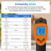 imageEtekcity Infrared Thermometer Temperature Gun 800 58 to 1382 with 161 DTS Ratio Digital Laser Temp IR Tool for Cooking Pizza Oven Griddle Fridge Engine Pool Non Contact YellowOrange
