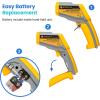 imageEtekcity Infrared Thermometer Temperature Gun 800 58 to 1382 with 161 DTS Ratio Digital Laser Temp IR Tool for Cooking Pizza Oven Griddle Fridge Engine Pool Non Contact YellowYellow