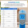 imageEtekcity Infrared Thermometer Temperature Gun 800 58 to 1382 with 161 DTS Ratio Digital Laser Temp IR Tool for Cooking Pizza Oven Griddle Fridge Engine Pool Non Contact YellowBlue