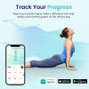 imageEtekcity Smart Scale for Body Weight Bathroom Digital Weighing Scale with BMI Body Fat Muscle Mass Accurate Bluetooth Home User Health Equipment Sync AppsBlackDeep