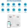 imageEtekcity Smart Scale for Body Weight Bathroom Digital Weighing Scale with BMI Body Fat Muscle Mass Accurate Bluetooth Home User Health Equipment Sync AppsWhite