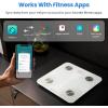 imageEtekcity Smart Scale for Body Weight Bathroom Digital Weighing Scale with BMI Body Fat Muscle Mass Accurate Bluetooth Home User Health Equipment Sync AppsWhite
