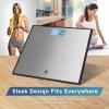 imageEtekcity Smart Scale for Body Weight Fat Digital Bathroom Weighing Machine for Accurate BMI Muscle Mass Composition Home Use Apple Health Compatible Fitness EquipmentStainless SteelGrey