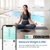 imageEtekcity Smart Scale for Body Weight Fat Digital Bathroom Weighing Machine for Accurate BMI Muscle Mass Composition Home Use Apple Health Compatible Fitness EquipmentBluetoothBlack