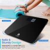 imageEtekcity Smart Scale for Body Weight Fat Digital Bathroom Weighing Machine for Accurate BMI Muscle Mass Composition Home Use Apple Health Compatible Fitness EquipmentBlackLarger