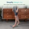 imageEtekcity Smart Scale for Body Weight Fat Digital Bathroom Weighing Machine for Accurate BMI Muscle Mass Composition Home Use Apple Health Compatible Fitness EquipmentBlinding Silver