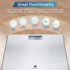 imageEtekcity Smart Scale for Body Weight Fat Digital Bathroom Weighing Machine for Accurate BMI Muscle Mass Composition Home Use Apple Health Compatible Fitness EquipmentStainless SteelGrey