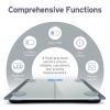 imageEtekcity Smart Scale for Body Weight Fat Digital Bathroom Weighing Machine for Accurate BMI Muscle Mass Composition Home Use Apple Health Compatible Fitness EquipmentSliverGrey