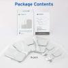 imageEtekcity TENS Unit Replacement Pads Electrodes for Back Pain Relief SelfAdhesive ampamp Gel Free for Electrotherapy White Pack of 16
