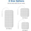 imageEtekcity TENS Unit Replacement Pads Electrodes for Back Pain Relief SelfAdhesive ampamp Gel Free for Electrotherapy White Pack of 16
