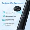 imageEtekcity Unisex Electric Toothbrush for Adults and Kids Corded White 5 Modes 2Minute Timer 3Hour Battery Life Travel CaseBlack