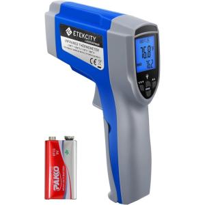 imageEtekcity Digital Thermometers Noncontact58F 1022F 50C  550C ith Adjustable Emissivity ampamp Max Measure for Meat Refrigerator Pool Oven Blue