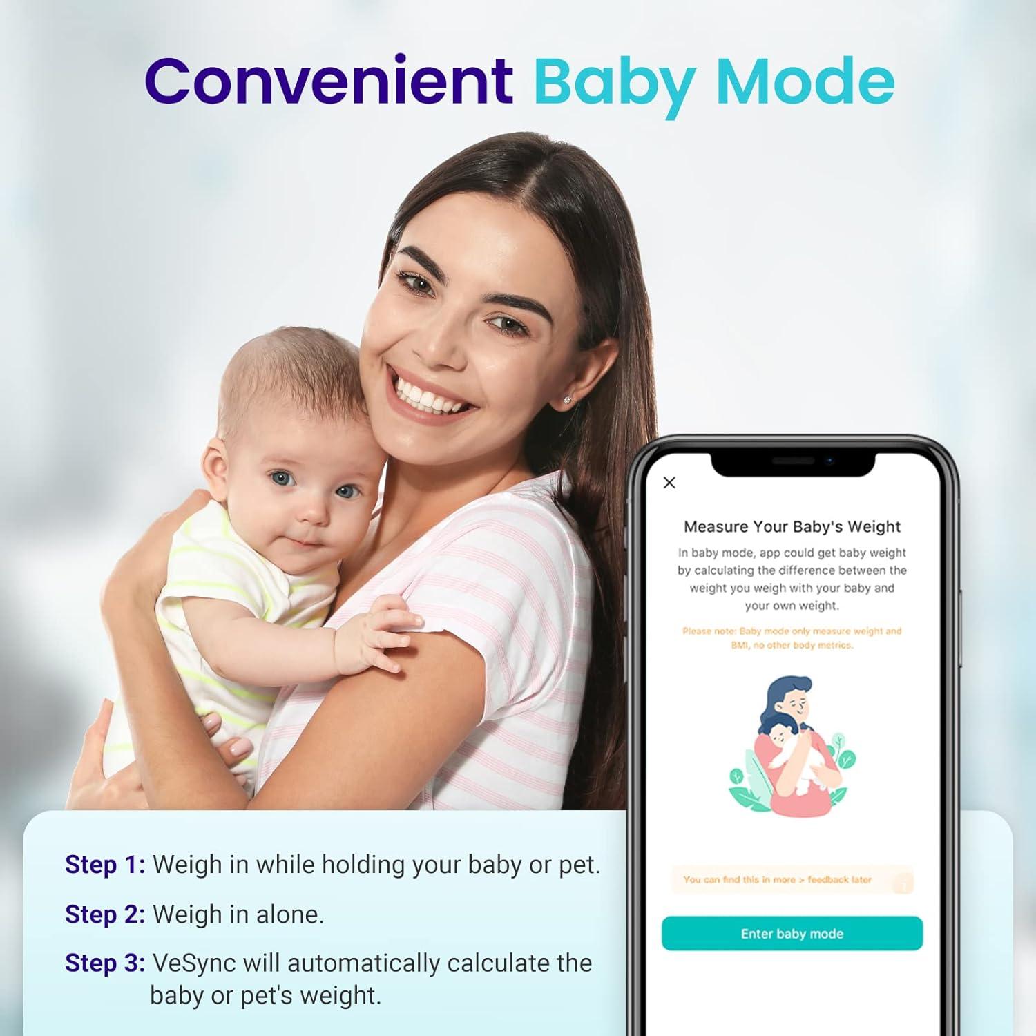 imageEtekcity Scales for Body Weight Bathroom Digital Weight Scale Fat Smart Bluetooth BMI and Loss Sync 13 Data with Other Fitness Apps Black 11x11 InchBlackDeep