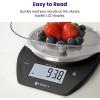 imageEtekcity Food Kitchen Scale With Bowl Digital Ounces and Grams for Cooking Baking Meal Prep Dieting and Weight Loss 11lb5kg Backlit DisplayDark Black